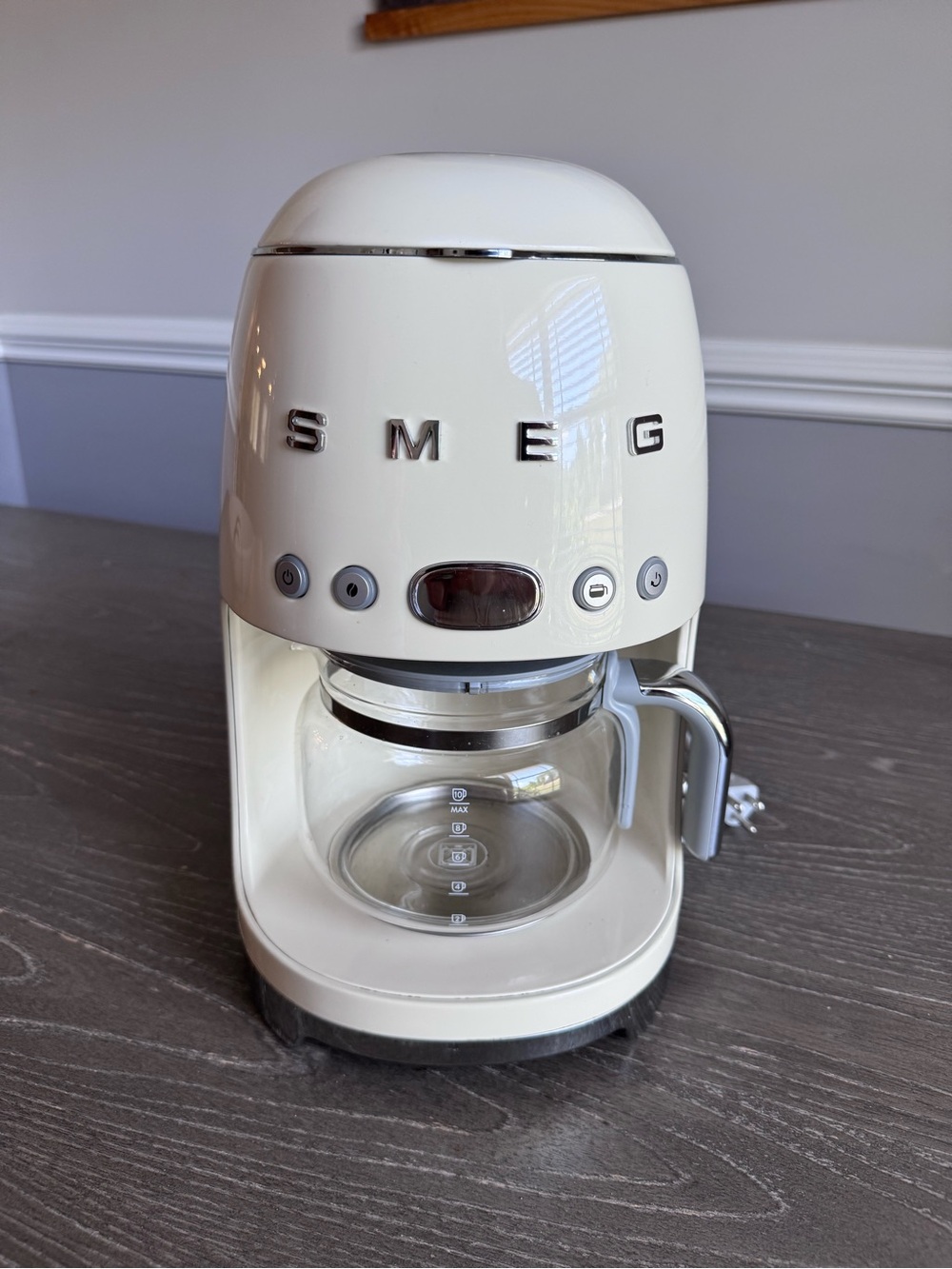 SMEG 50s Retro Drip Coffee Maker with 10 Cup Glass Carafe